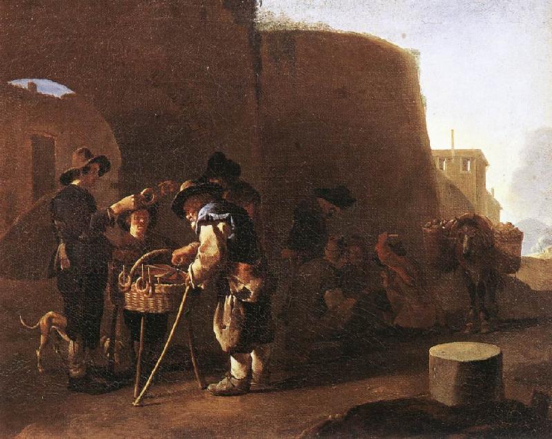 LAER, Pieter van The Cake Seller af Germany oil painting art